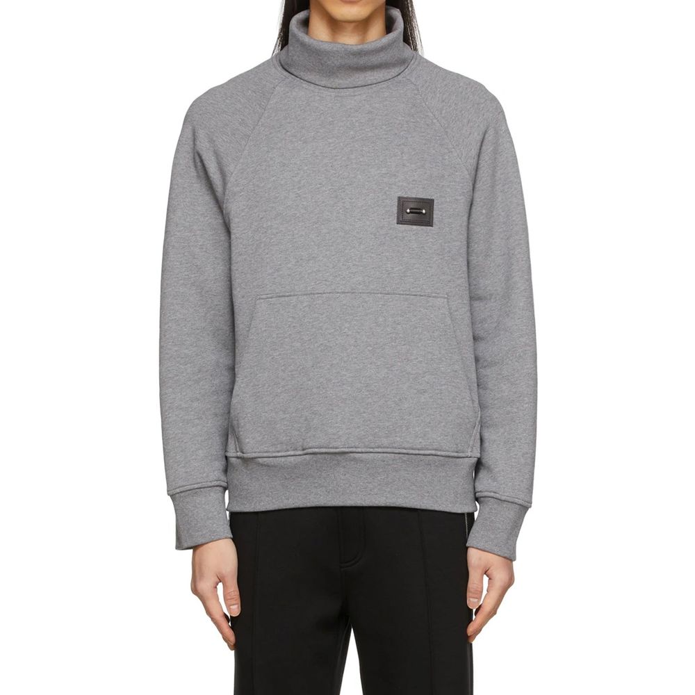 Gray Cotton Sweatshirt - ventzia