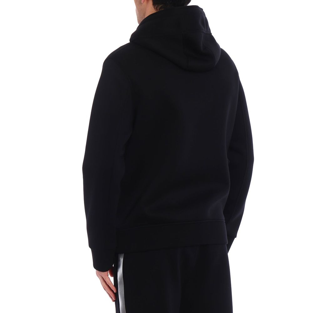 Black Cotton Sweatshirt - ventzia