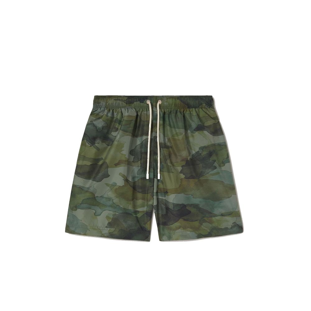 Bicolor Polyester Swim Shorts - ventzia