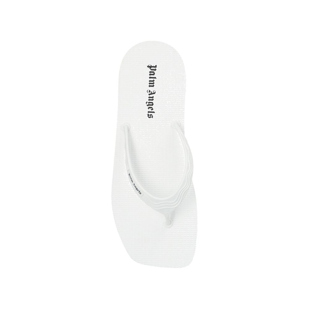 White Rubber Slides - ventzia