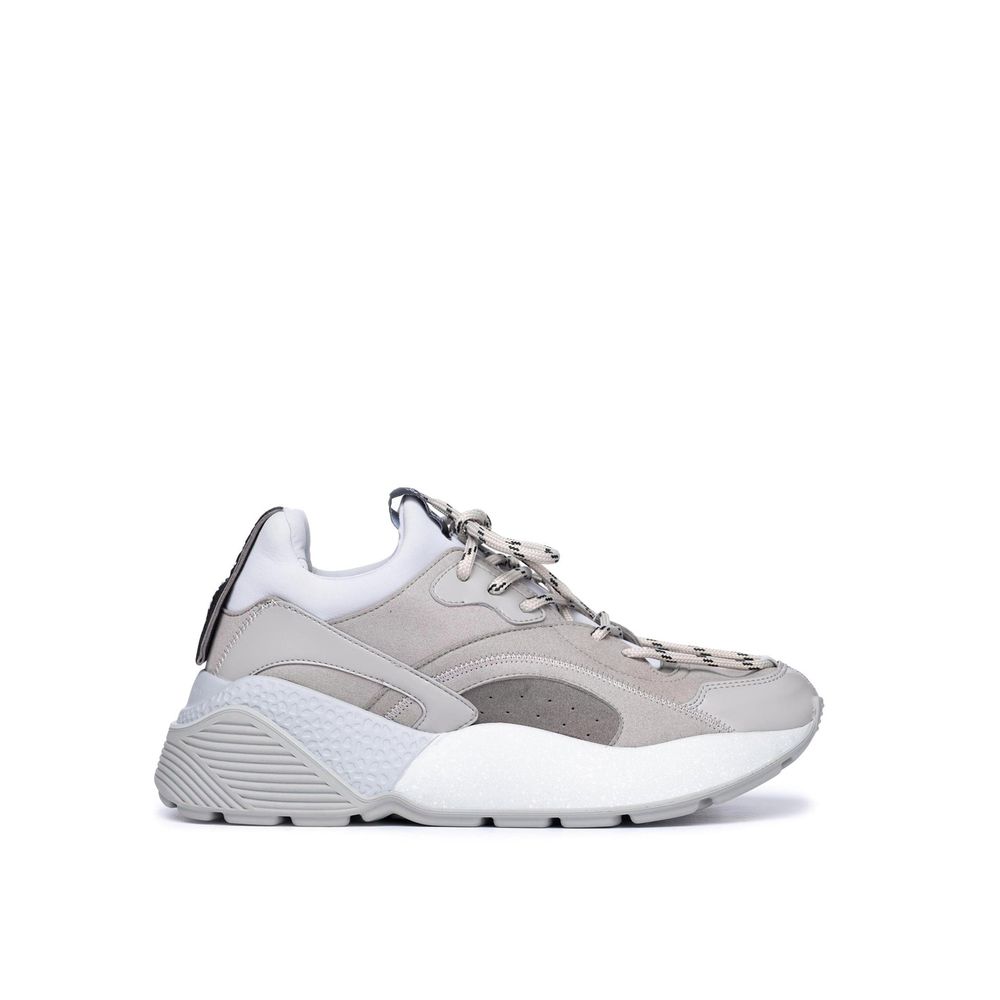 Gray Vegan Leather Chunky Sneakers - ventzia