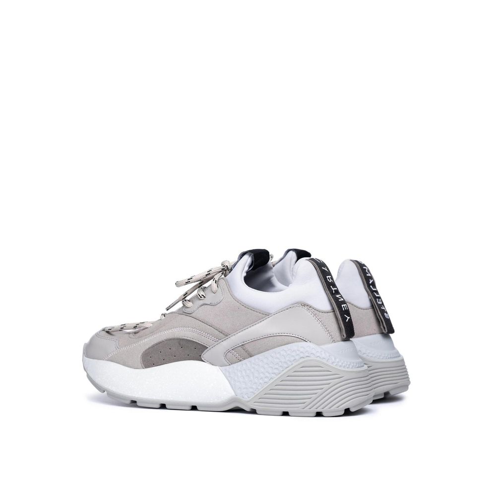 Gray Vegan Leather Chunky Sneakers - ventzia