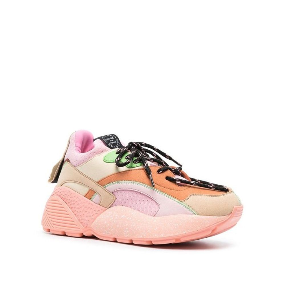Orange Polyethylene Chunky Sneakers - ventzia