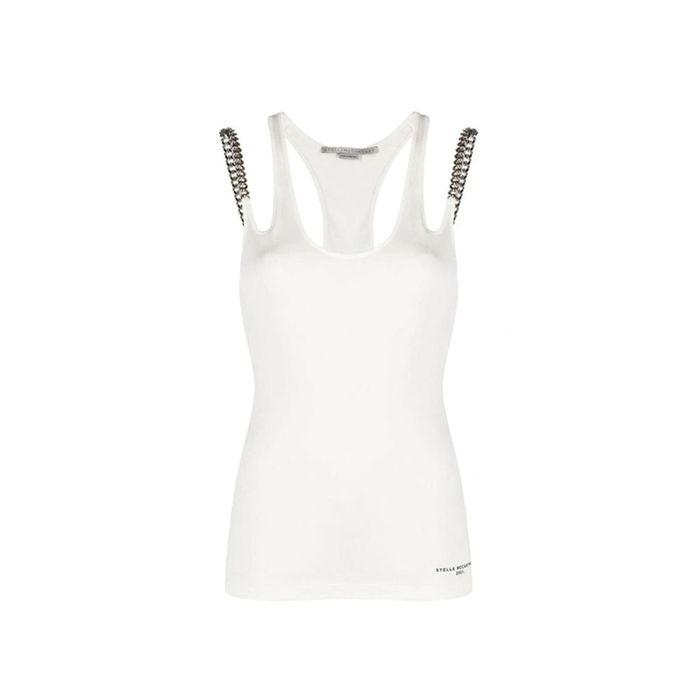 White Cotton Tank Tops - ventzia