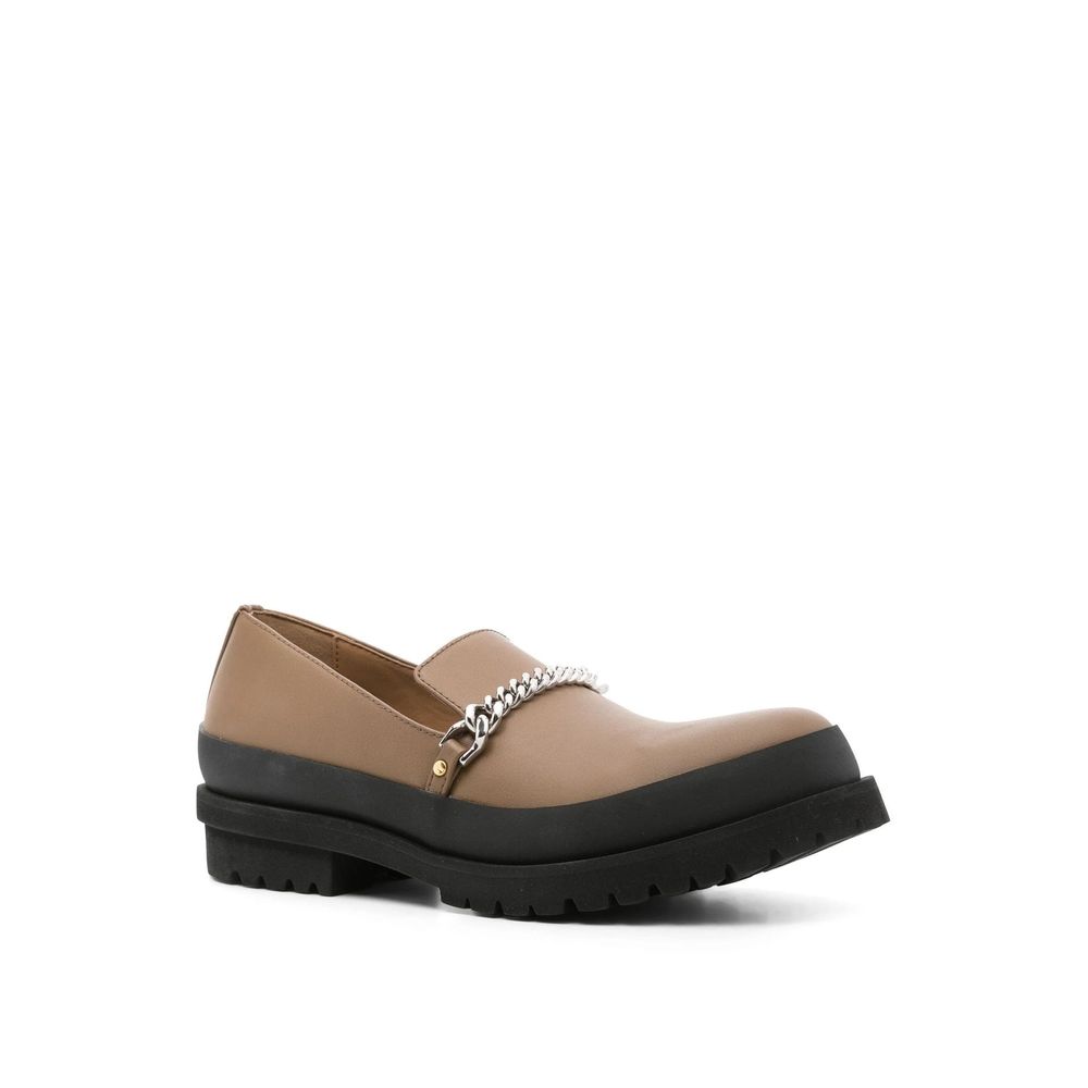 Brown Vegan Leather Slip-On Loafers - ventzia