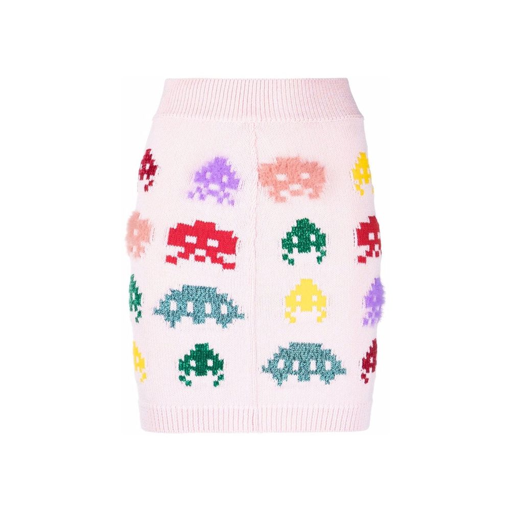 Multicolor Cotton Mini Skirt - ventzia