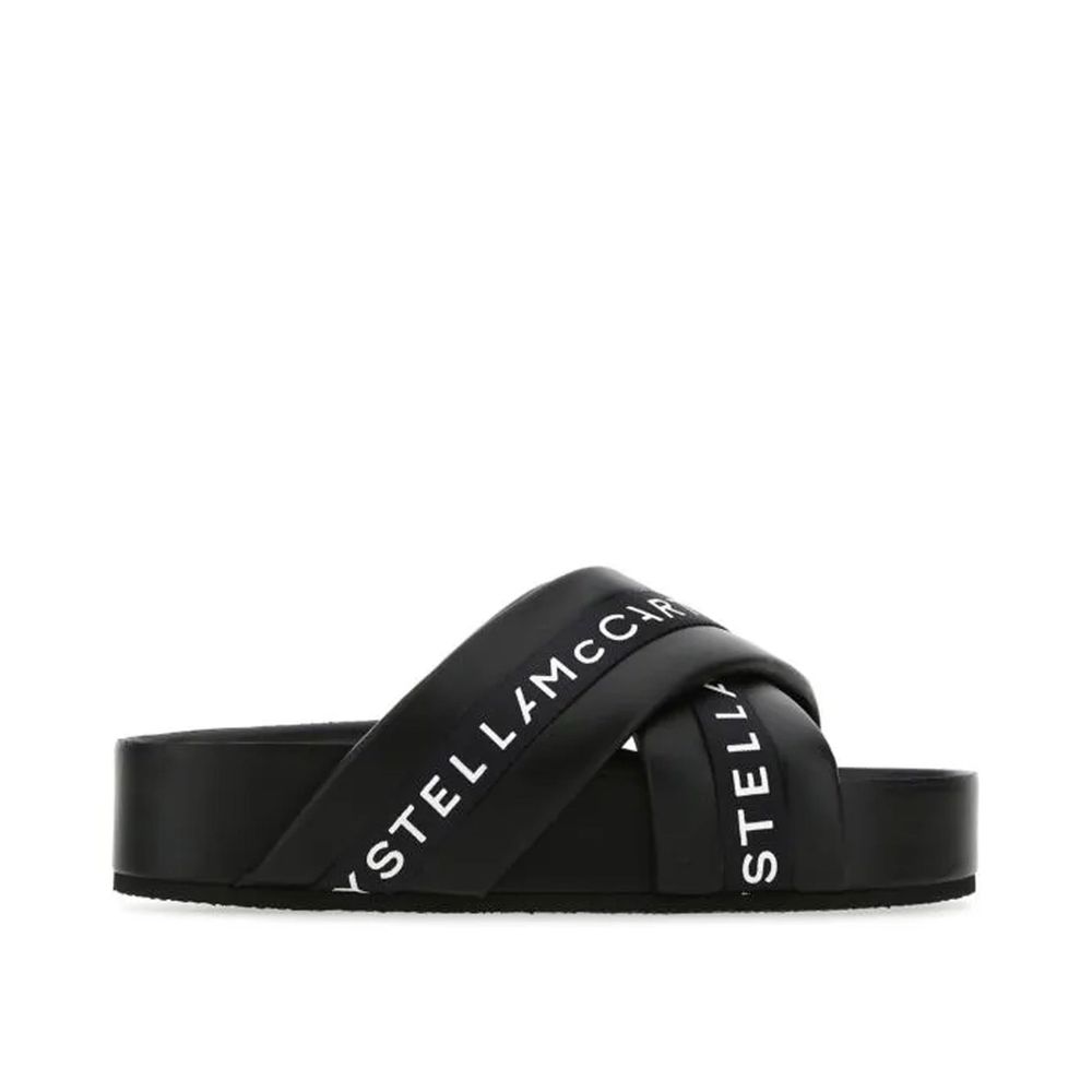 Black Polyethylene Slippers - ventzia