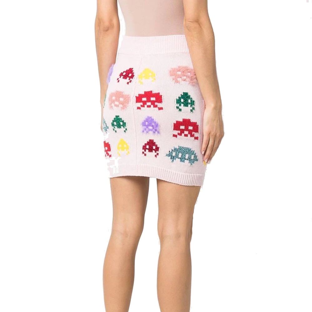 Multicolor Cotton Mini Skirt - ventzia
