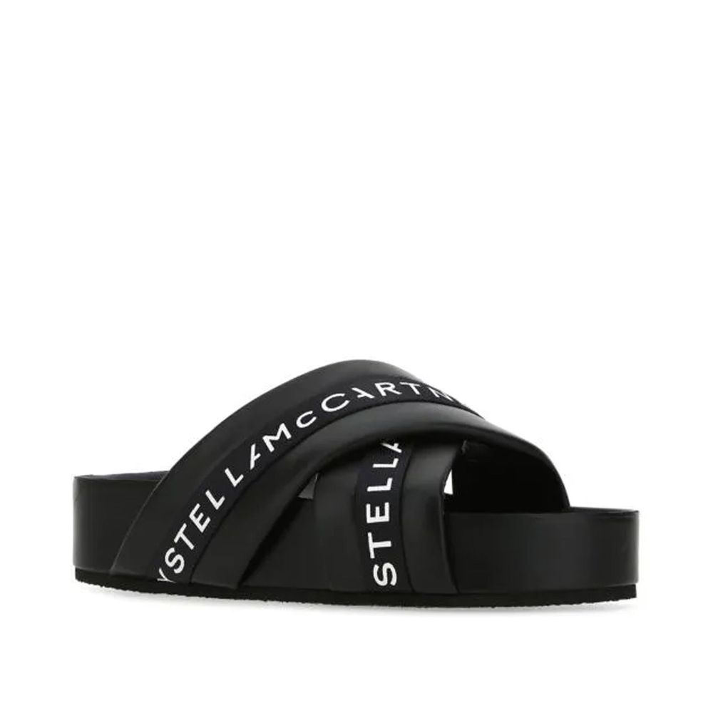 Black Polyethylene Slippers - ventzia