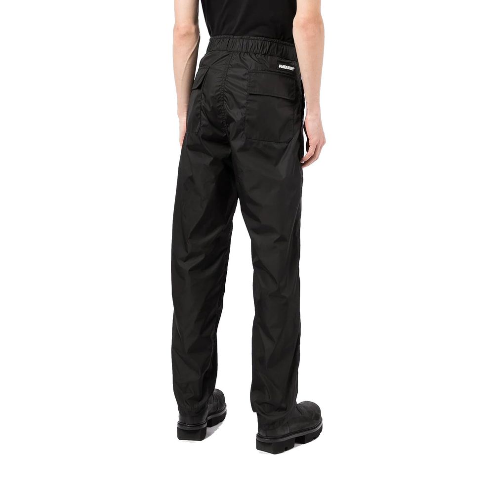Black Polyamide Athletic Pants - ventzia