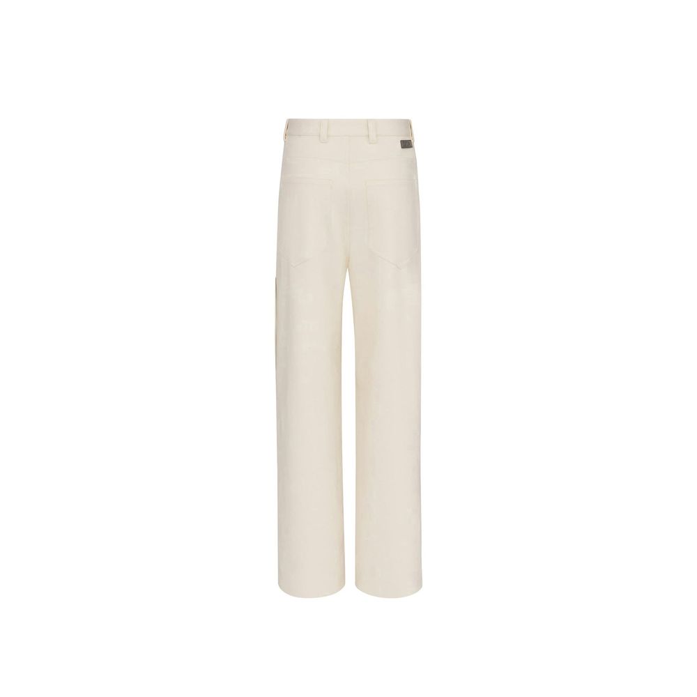 White Cashmere Chino Pants