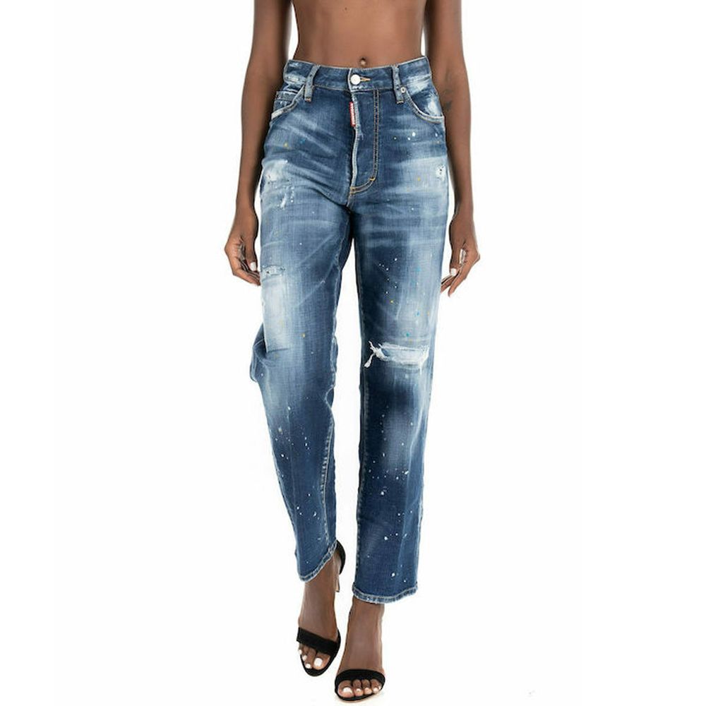 Blue Cotton Jeans Denim - ventzia