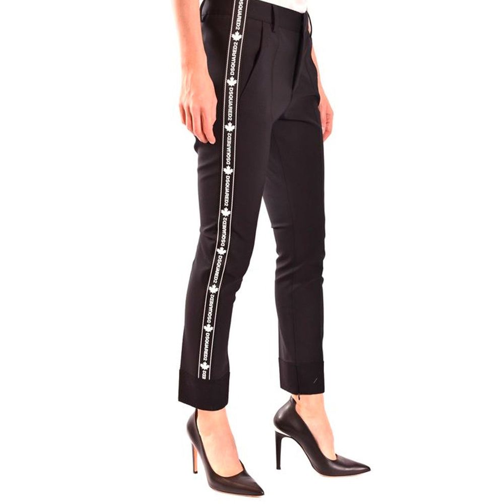 Black Wool Dress Pants - ventzia