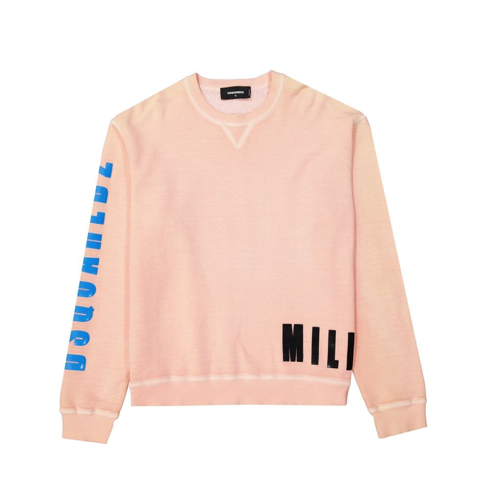 Orange Cotton Sweatshirt - ventzia
