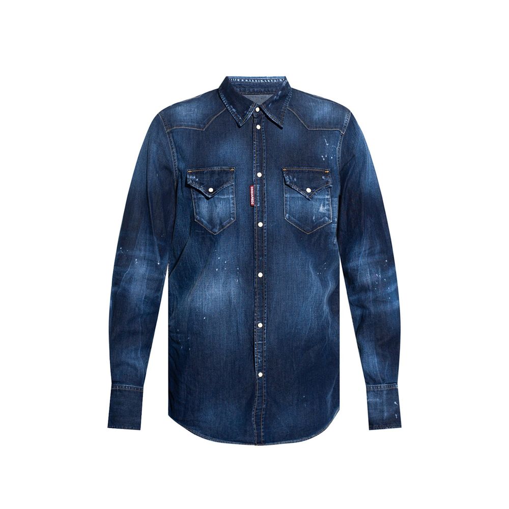 Blue Denim Shirt - ventzia