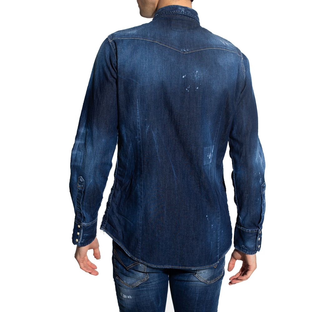 Blue Denim Shirt - ventzia