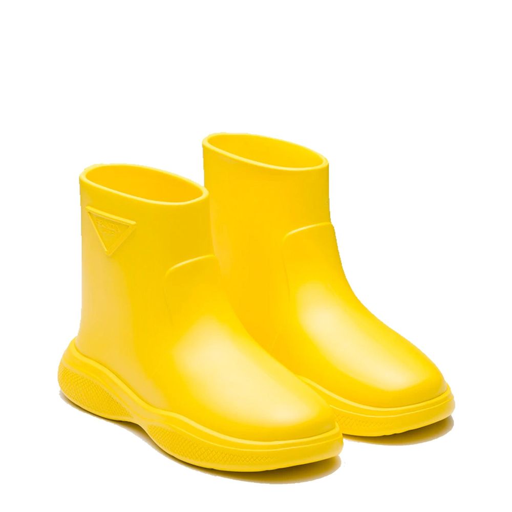 Bicolor Rubber Rain Boots - ventzia