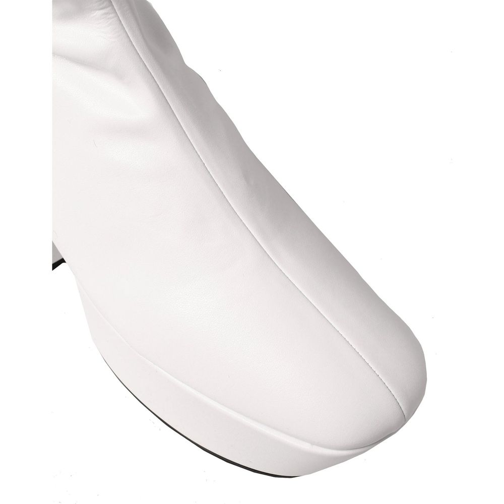 White Polyethylene Boots - ventzia
