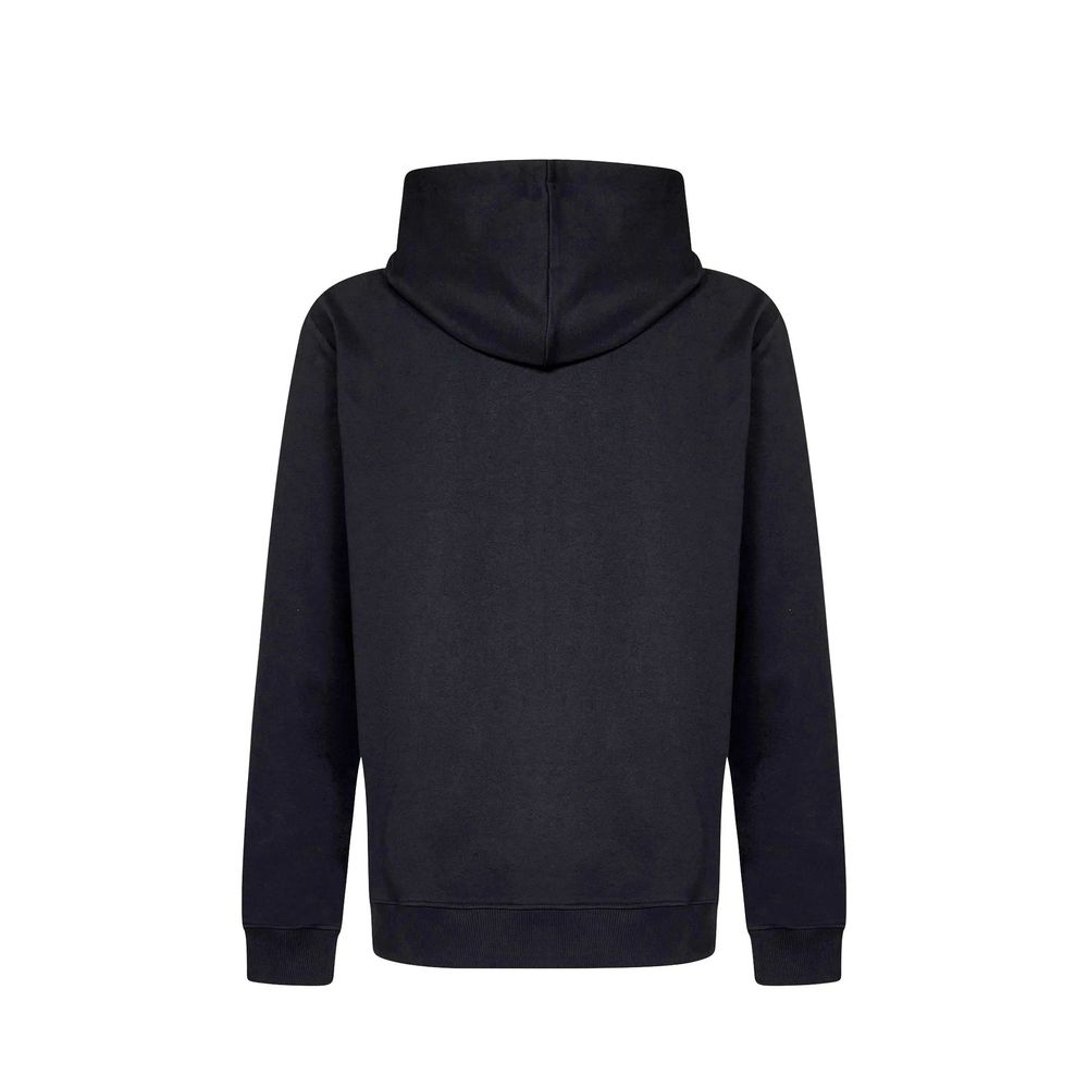 Black Cotton Sweatshirt - ventzia