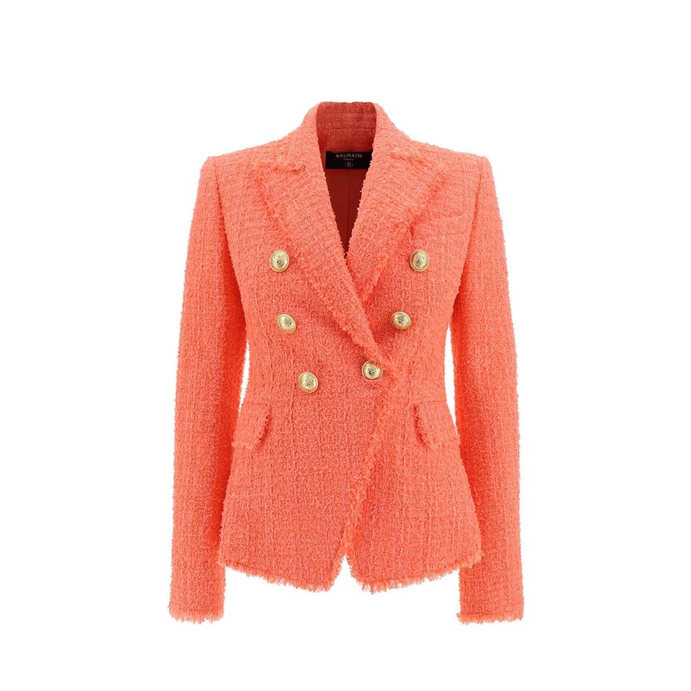 Orange Cotton Blazer - ventzia