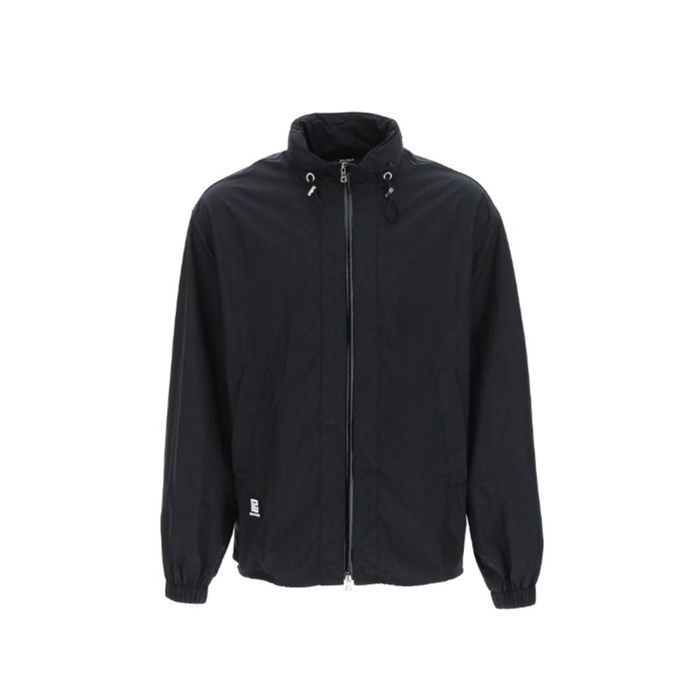Black Nylon Shell Jacket - ventzia