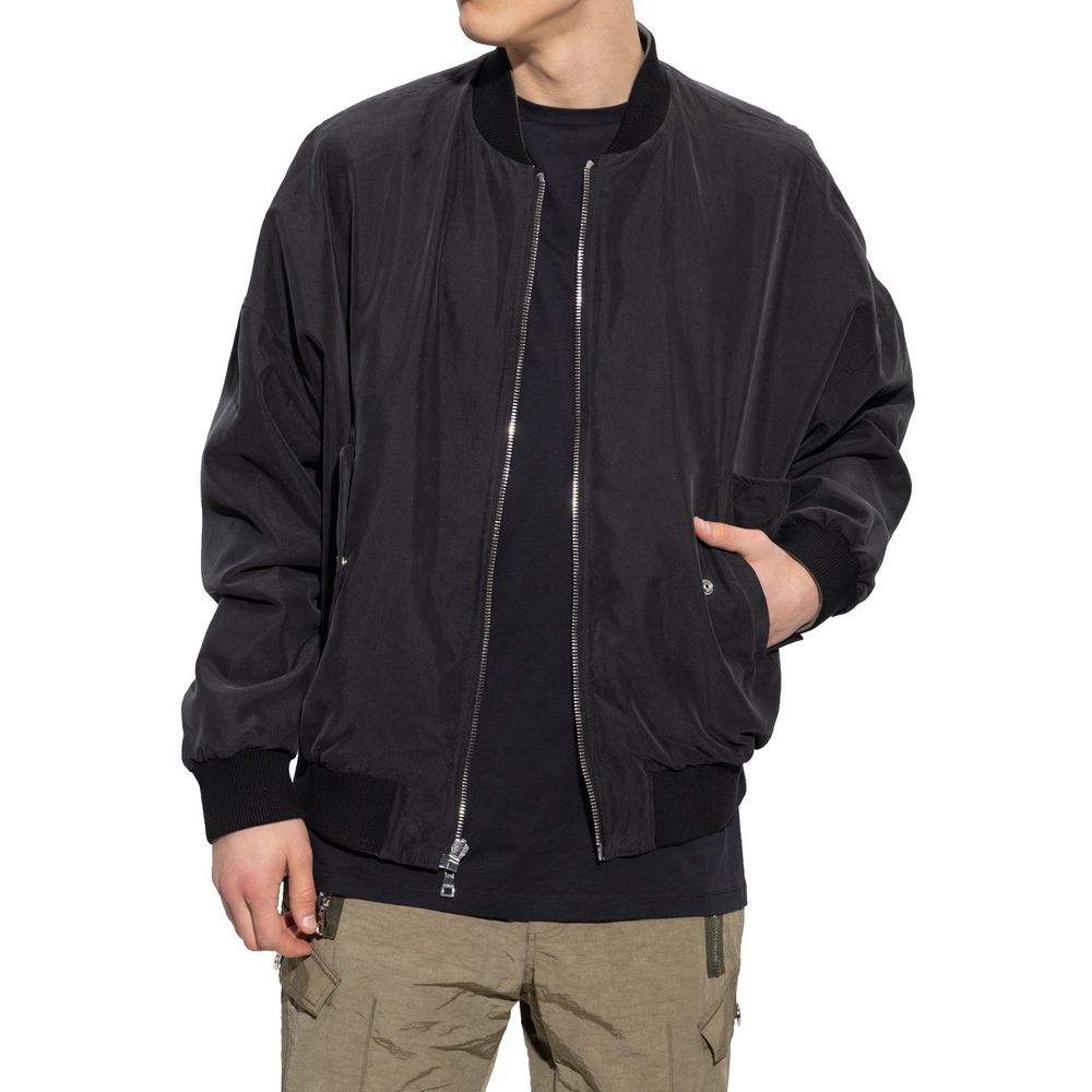 Black Cotton Bomber - ventzia