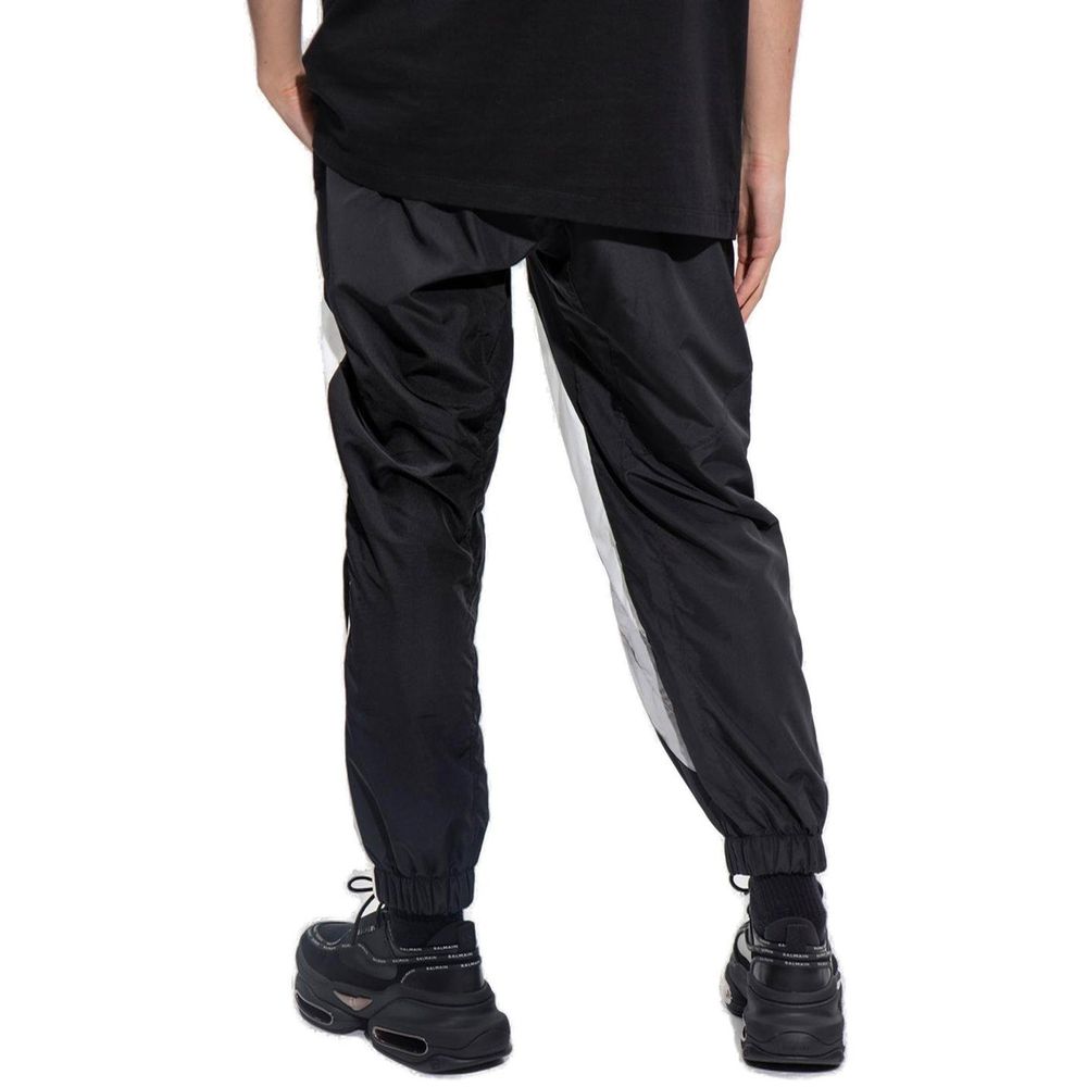Black Polyester Joggers (Workout Pants) - ventzia