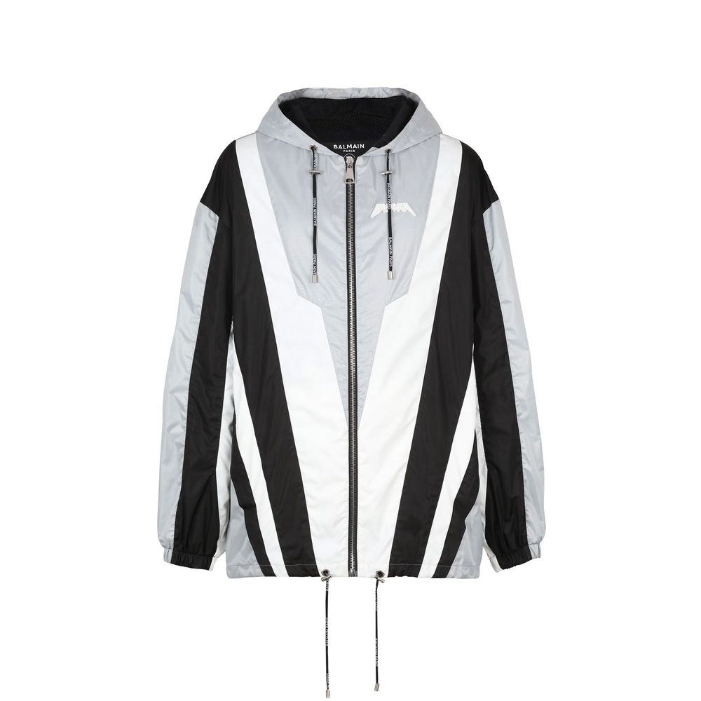 Black Polyester Shell Jacket - ventzia