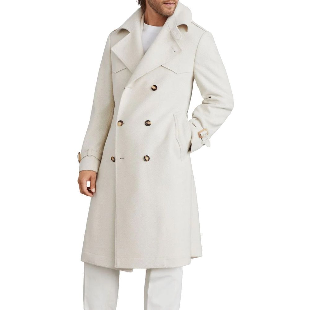 Beige Cashmere Coat - ventzia