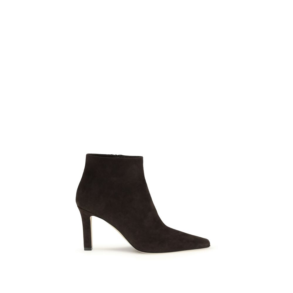 Brown Goatskin Ankle Boots - ventzia