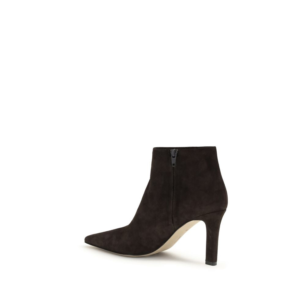 Brown Goatskin Ankle Boots - ventzia