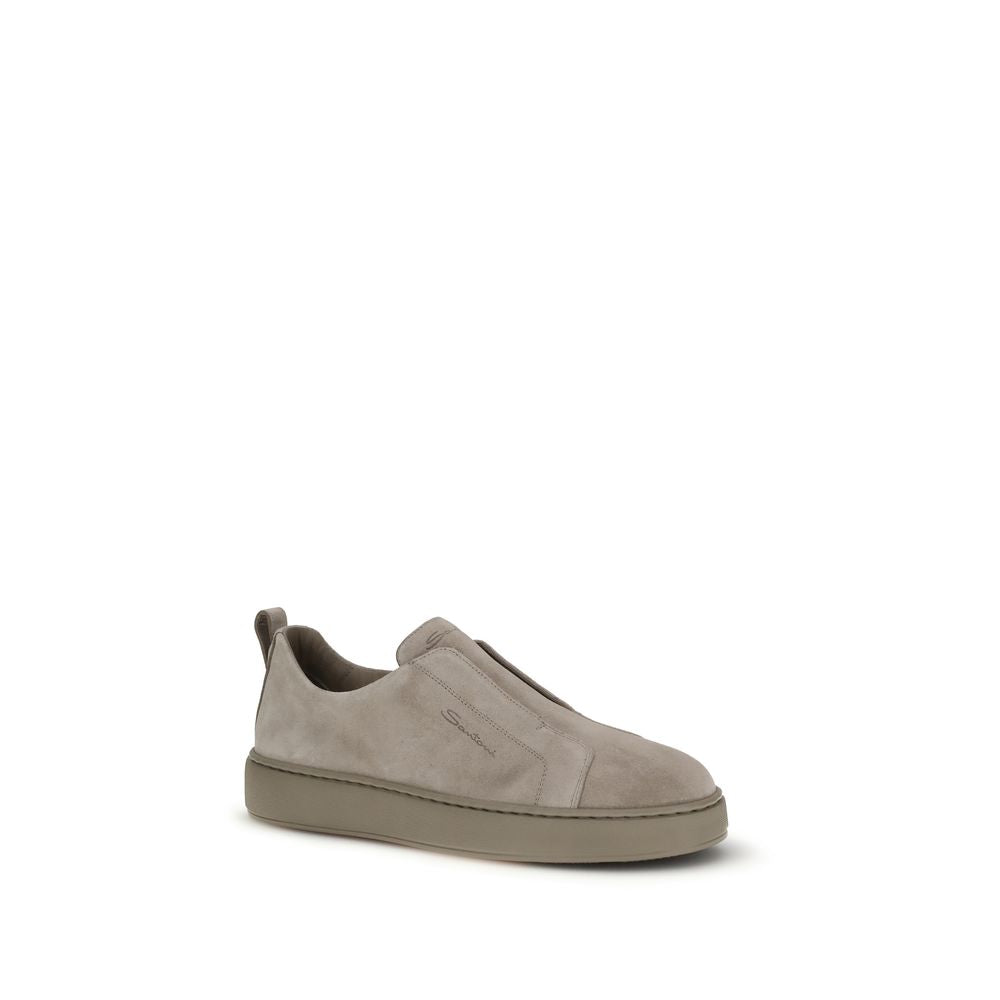 Beige Calf Leather Bos Taurus Sneakers - ventzia
