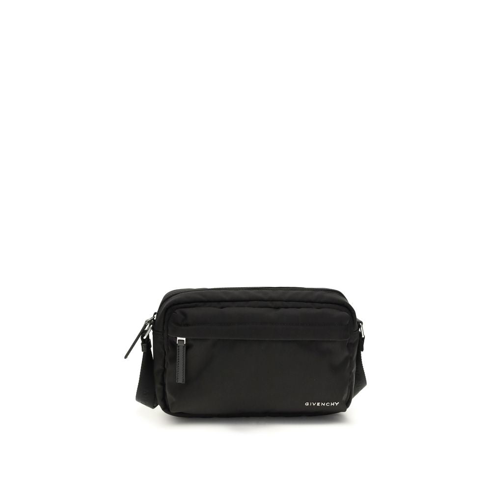Black Polyamide Shoulder Bag - ventzia