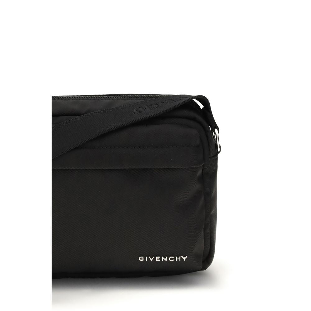 Black Polyamide Shoulder Bag - ventzia