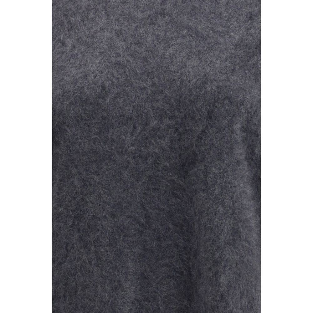 Gray Cashmere Sweater - ventzia