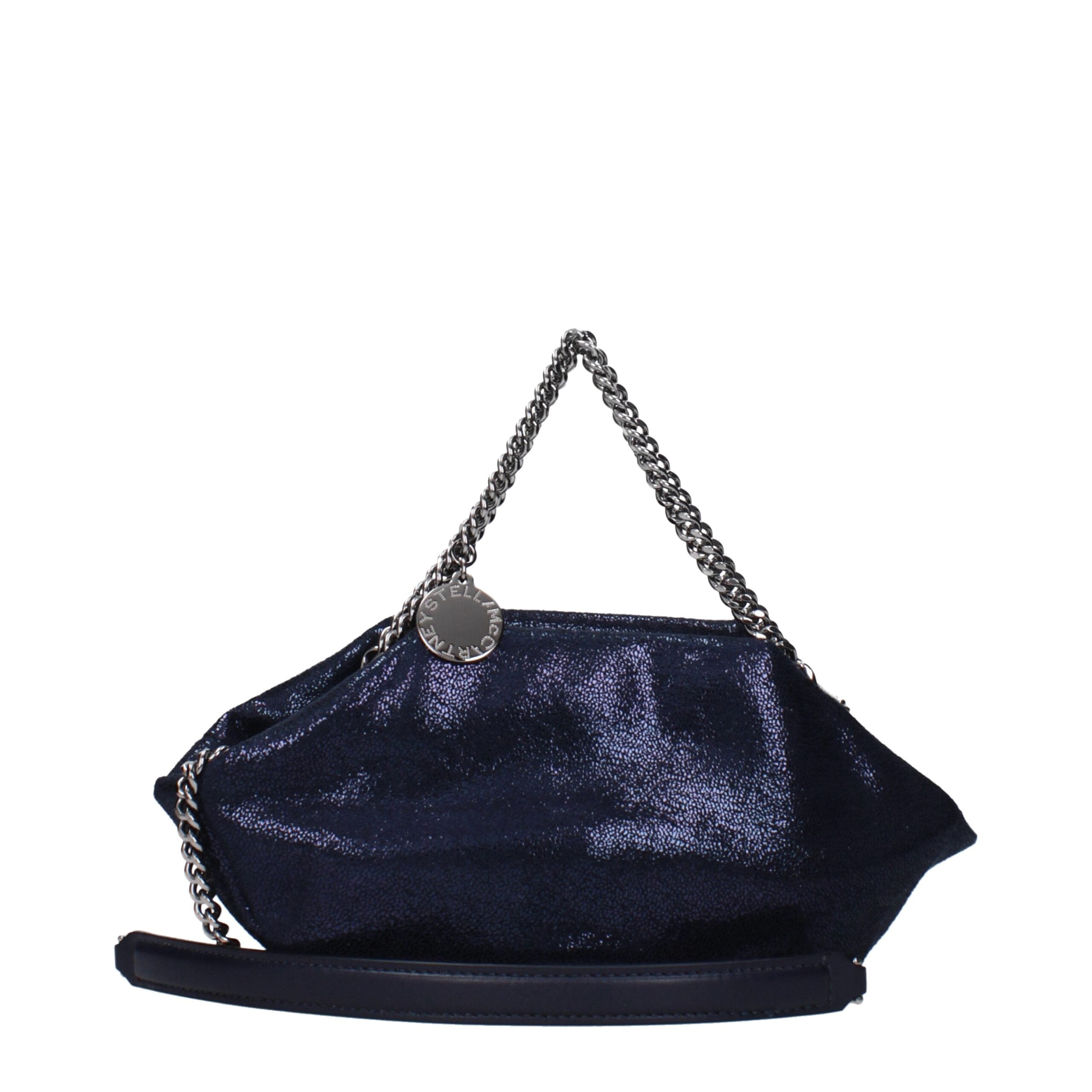 Blue Leather Handbag - ventzia