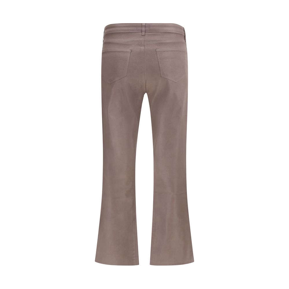Beige Cotton Casual Pants - ventzia