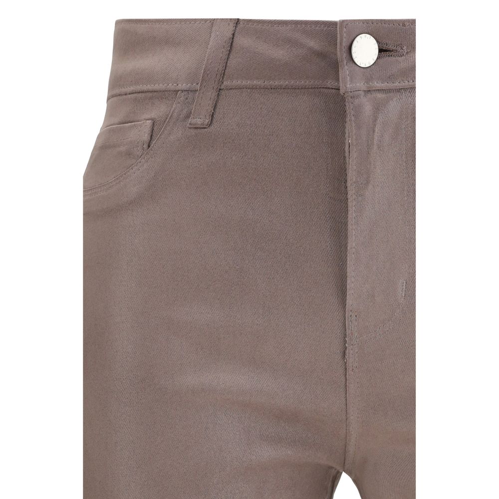 Beige Cotton Casual Pants - ventzia
