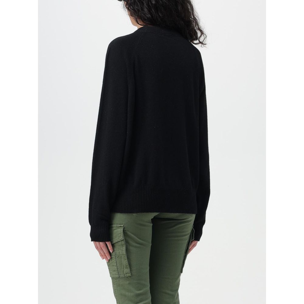 Black Cashmere Sweatshirt - ventzia