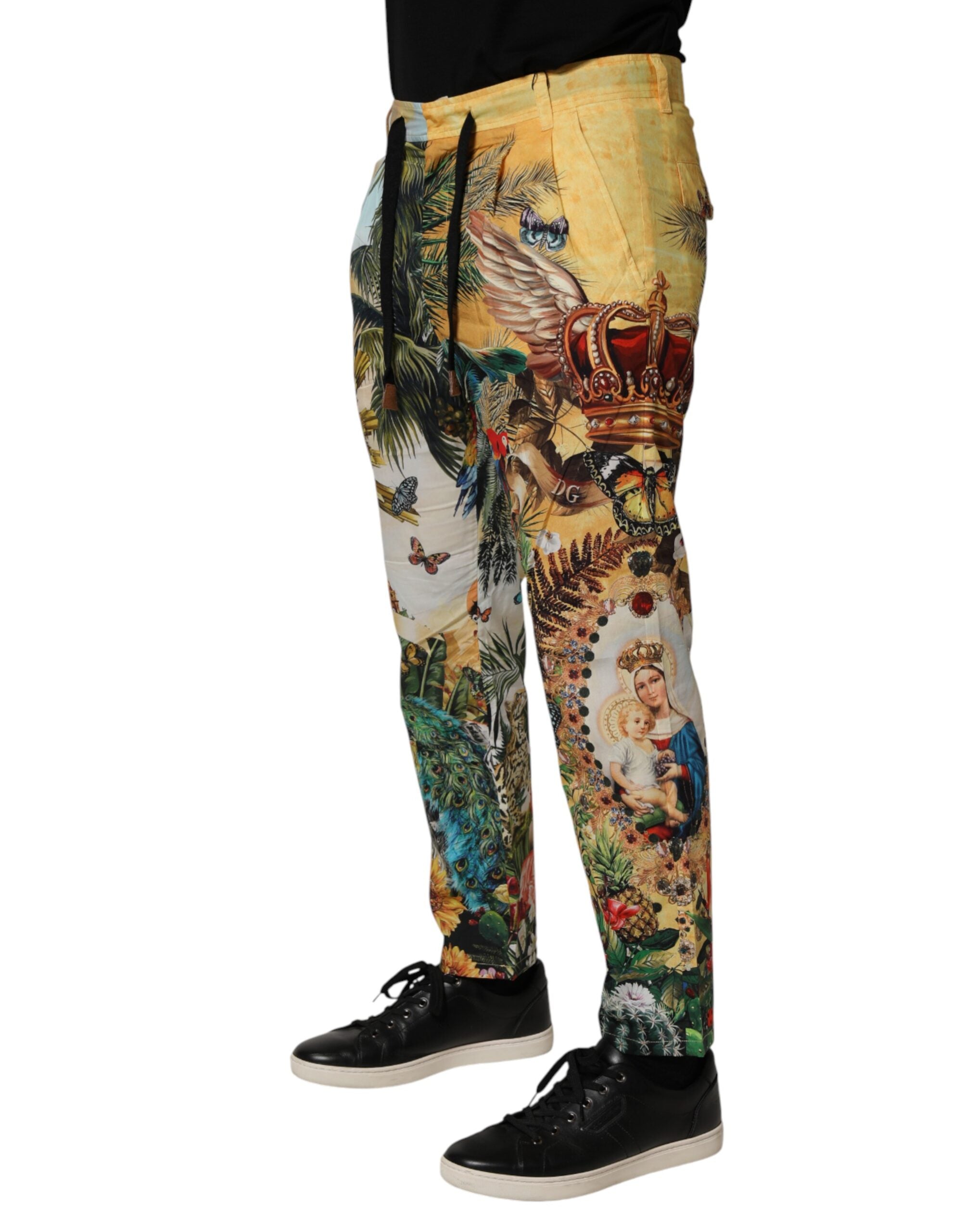 Multicolor Tropical King Lounge Trouser Pants - ventzia