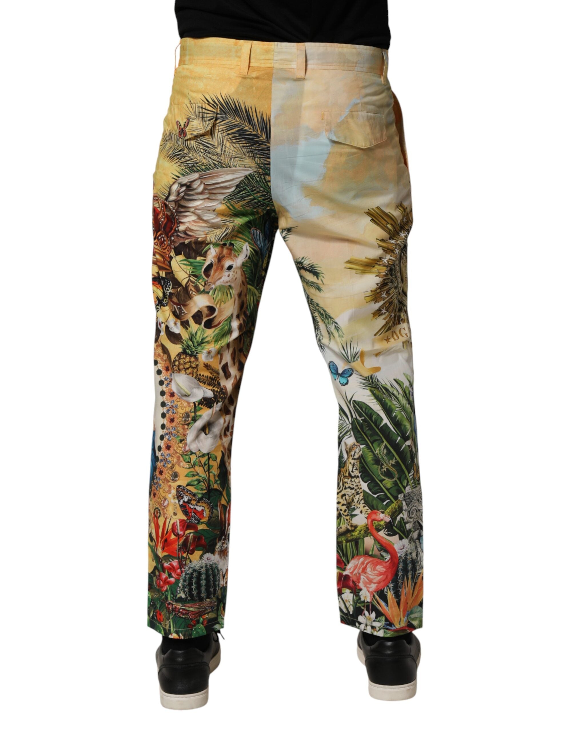 Multicolor Tropical King Lounge Trouser Pants - ventzia