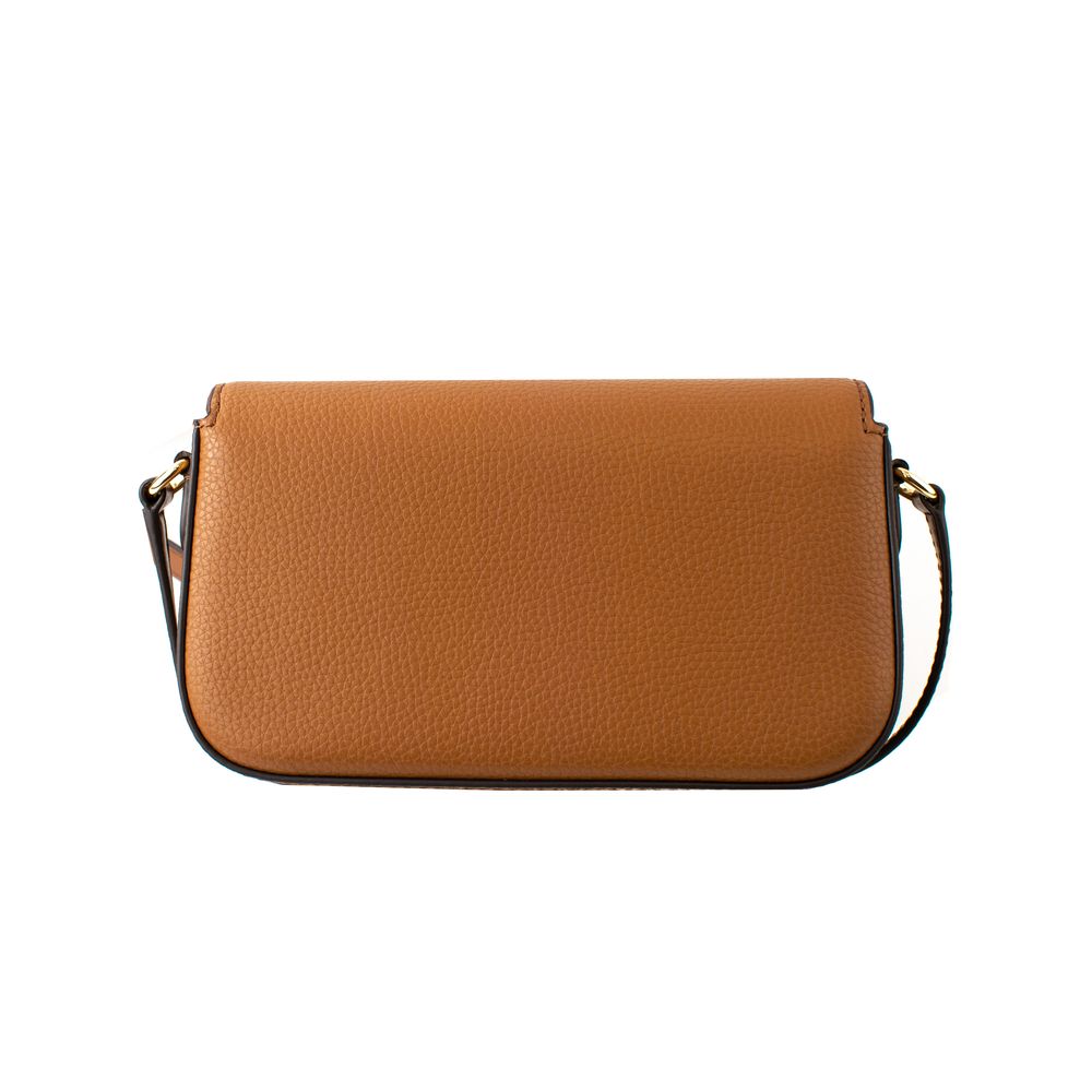 Brown Leather Crossbody Bag - ventzia