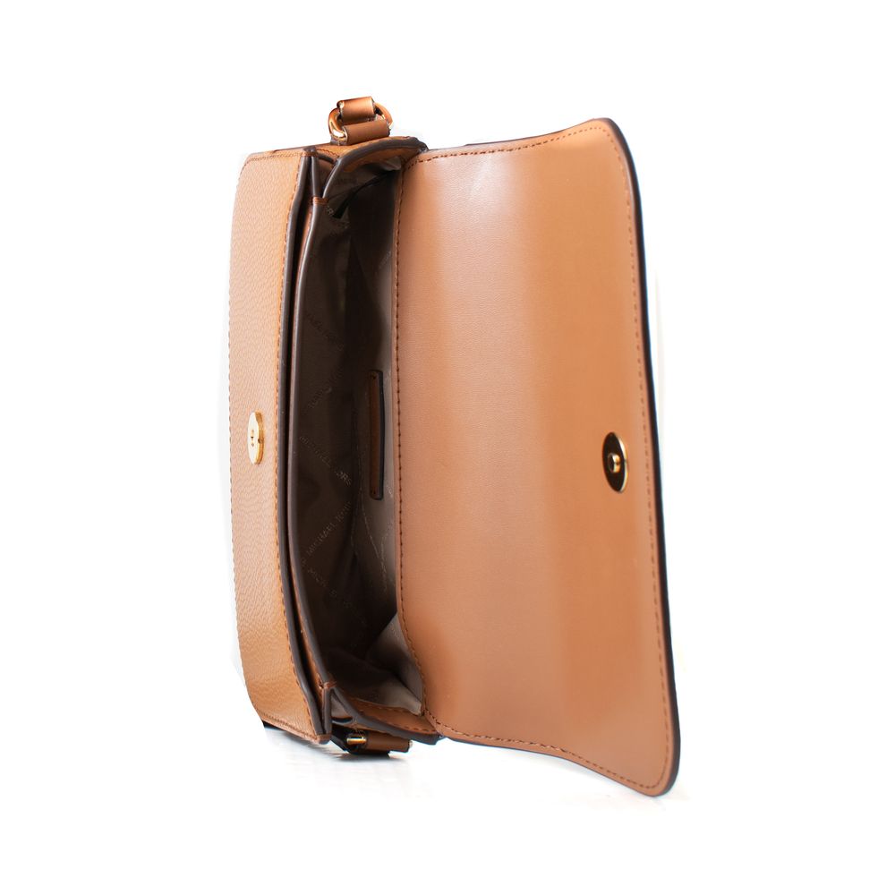 Brown Leather Crossbody Bag - ventzia