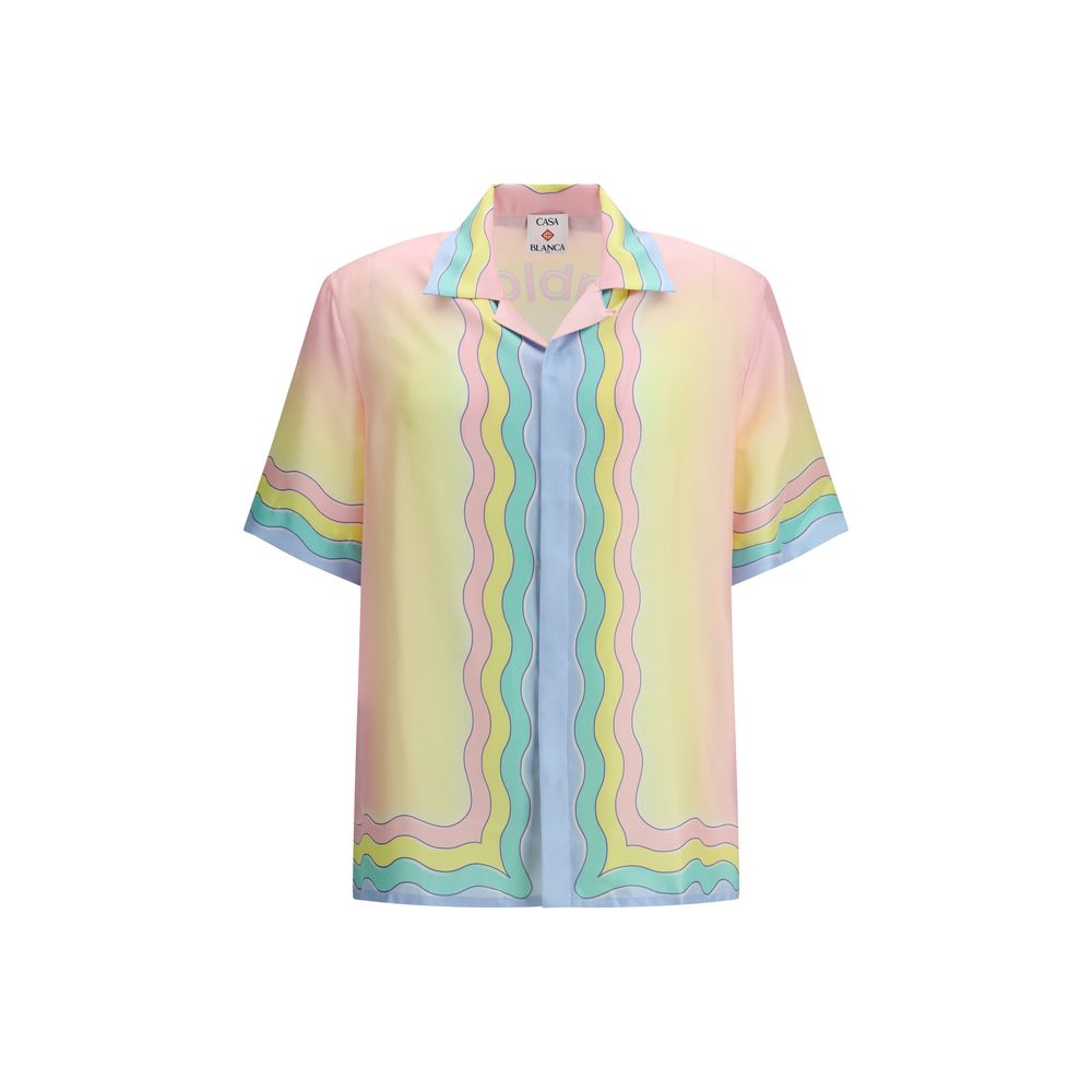 Multicolor Silk Pattern Shirt - ventzia