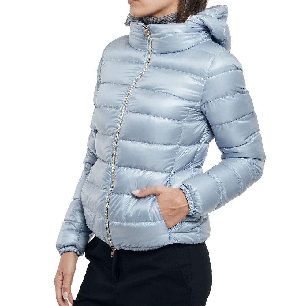 Blue Polyamide Shell Jacket - ventzia