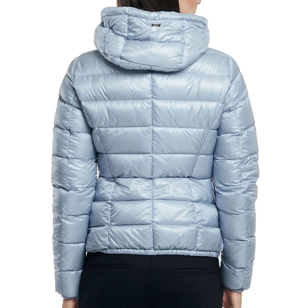 Blue Polyamide Shell Jacket - ventzia