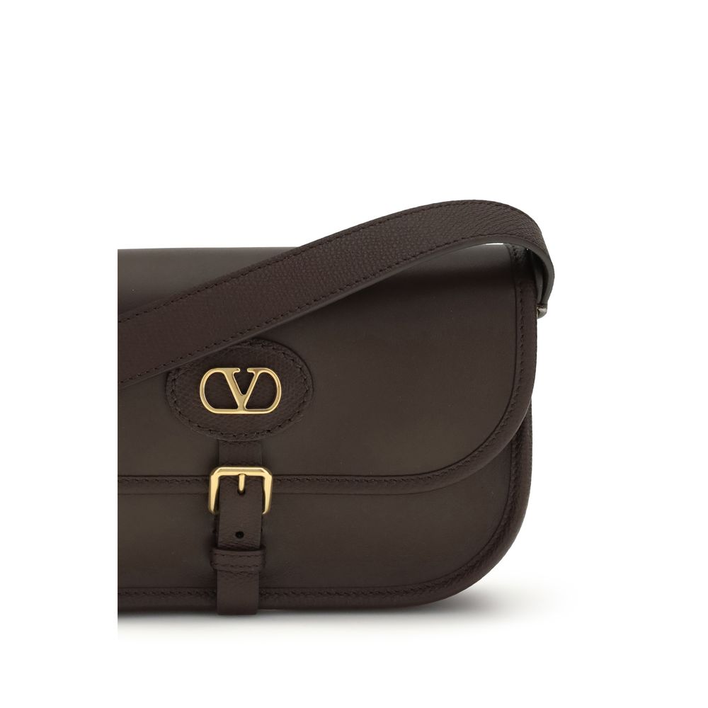 Brown Calf Leather Bos Taurus Shoulder Bag - ventzia