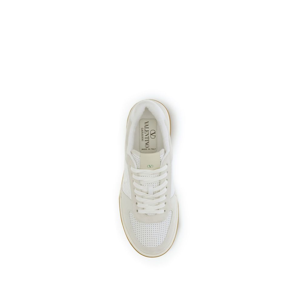 White Calf Leather Bos Taurus Athletic Sneakers - ventzia