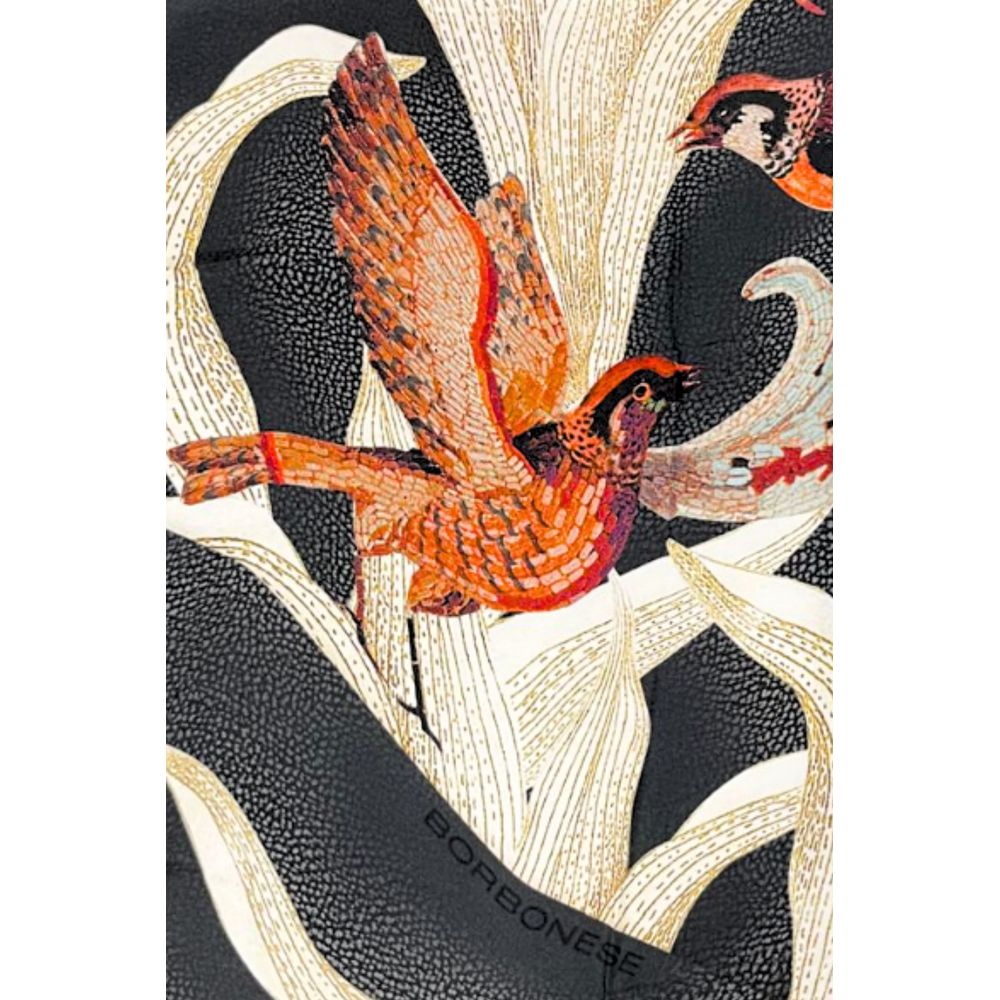 Black Silk Women Scarf - ventzia