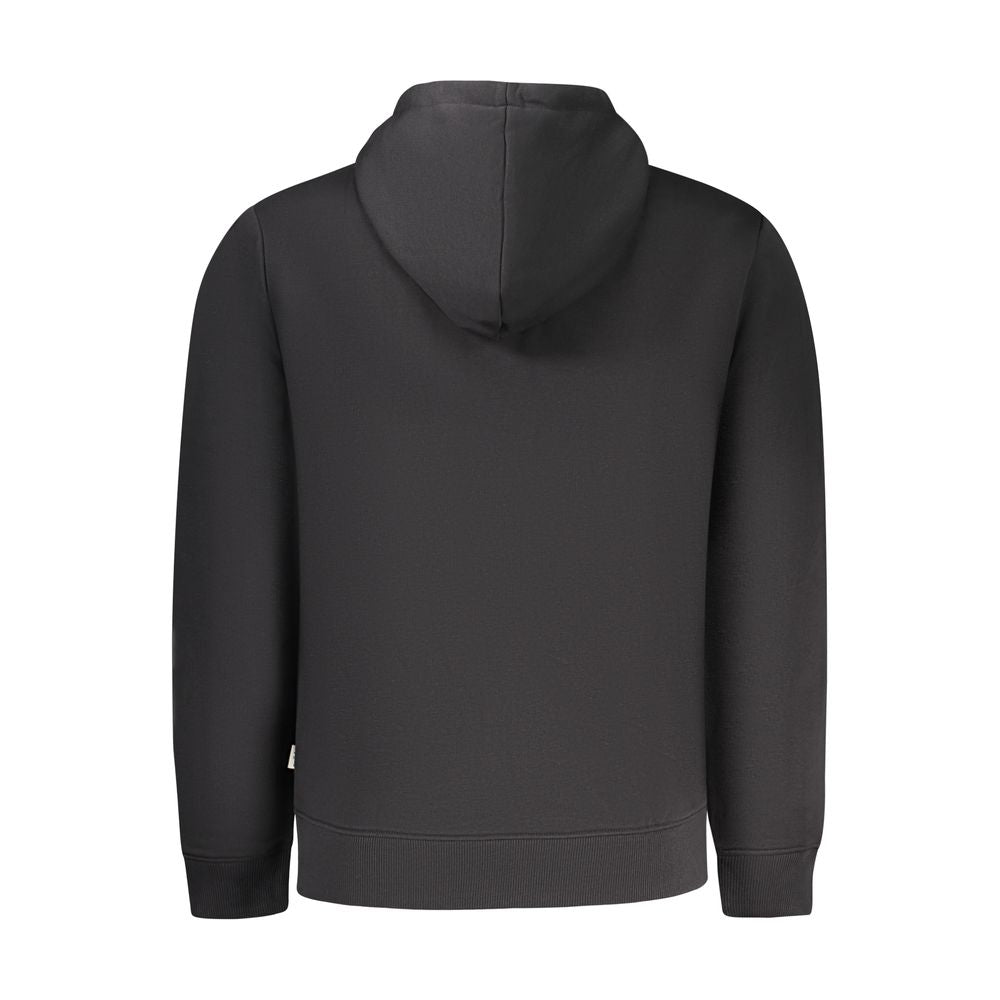 Black Cotton Men's Sweatshirt - ventzia